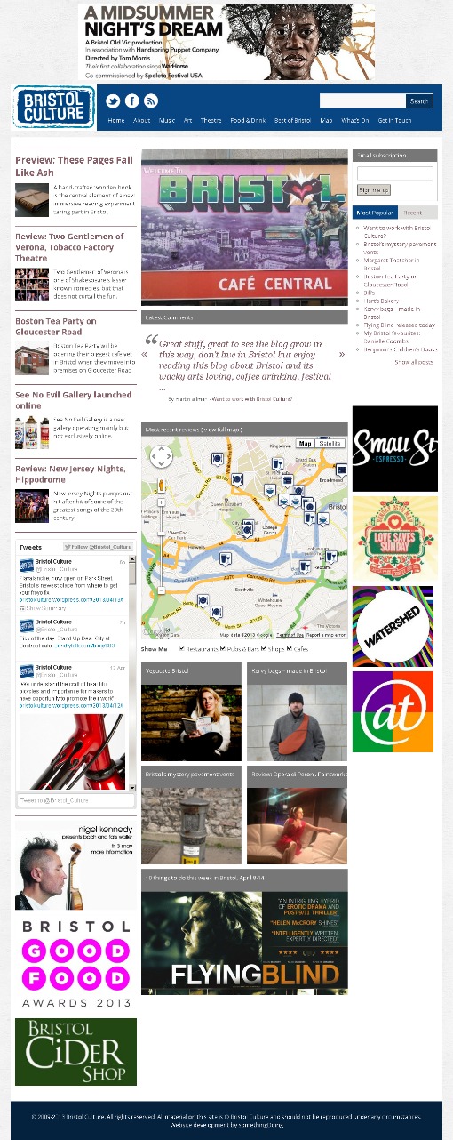 Bristol Culture homepage